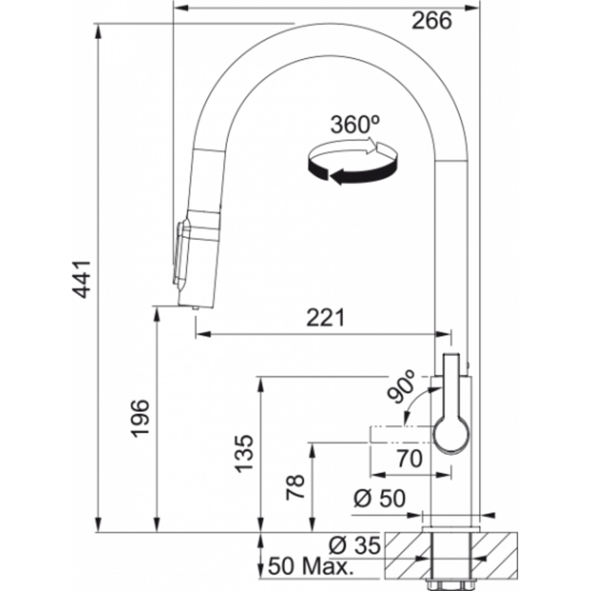 Franke Maris Slim Clear Water DECOR STEEL Su Arıtma Sistemli Batarya