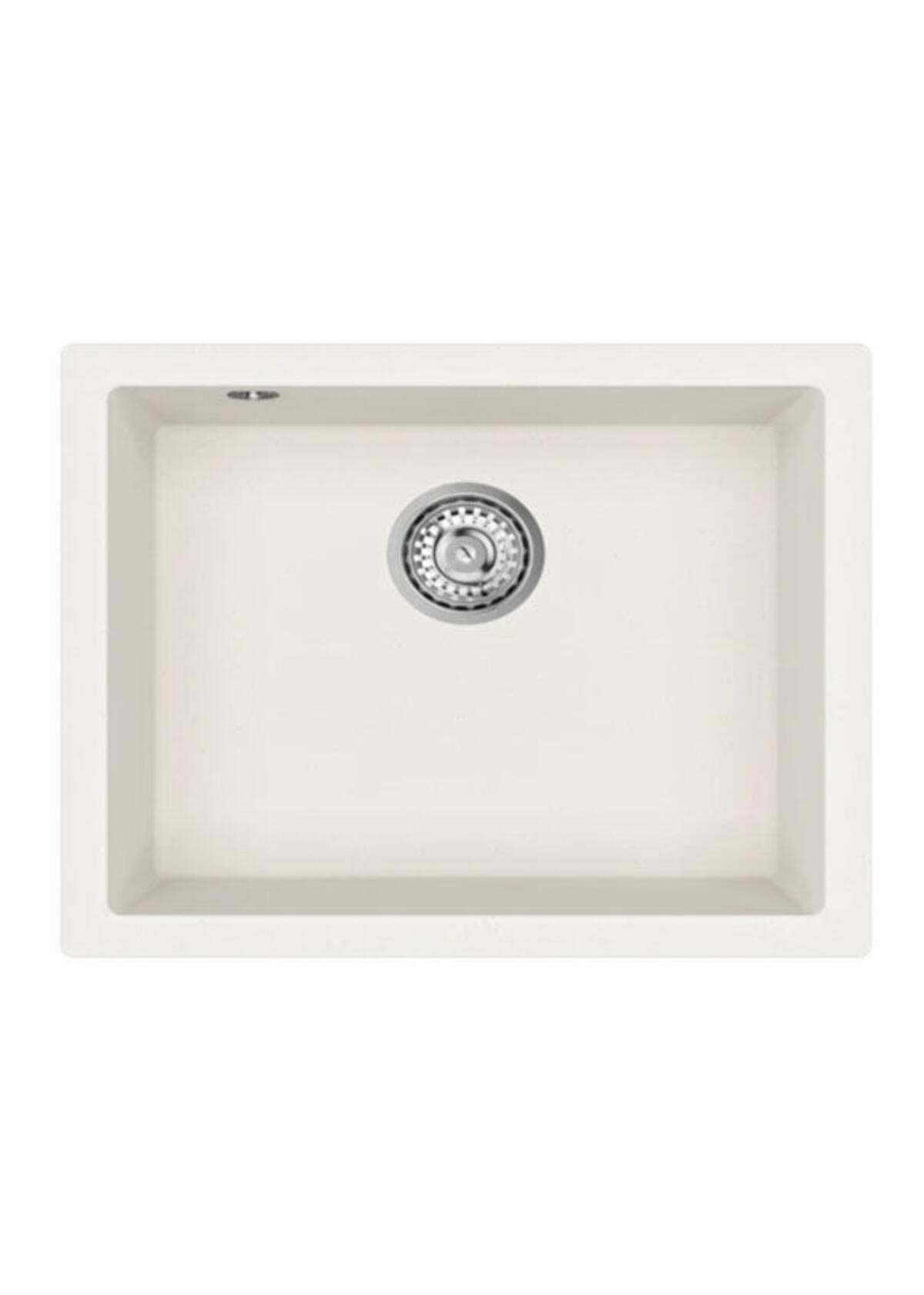 Teka CAVE 49.50 B-TQ Tezgahaltı Beyaz Granit Eviye