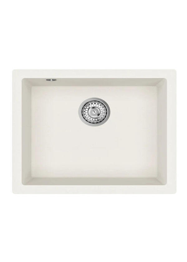 Teka CAVE 49.50 B-TQ Tezgahaltı Beyaz Granit Eviye