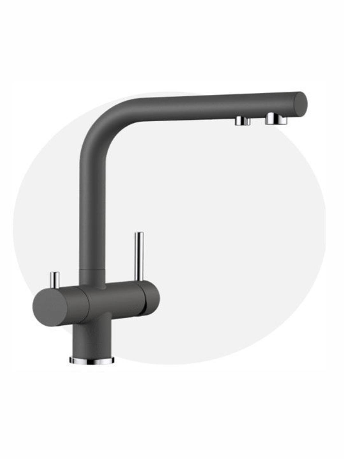 Blanco FONTAS II Kaya Gri Arıtma Bağlantılı Batarya