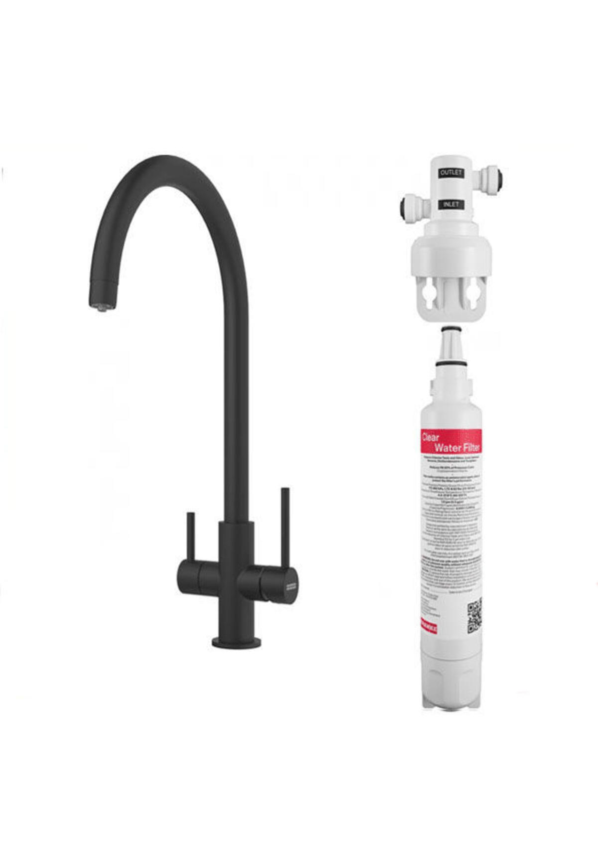 Franke Lina Clear Water Mat Siyah Batarya