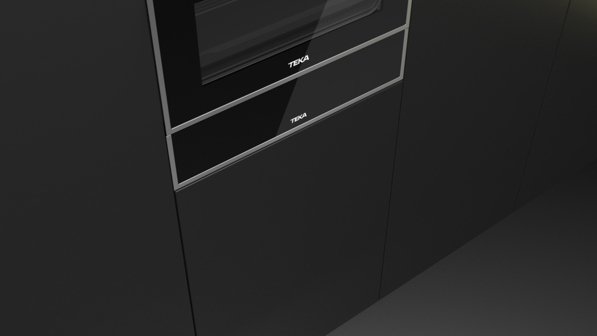 Teka CP 15 GS Inox Siyah Cam Isıtma Çekmecesi