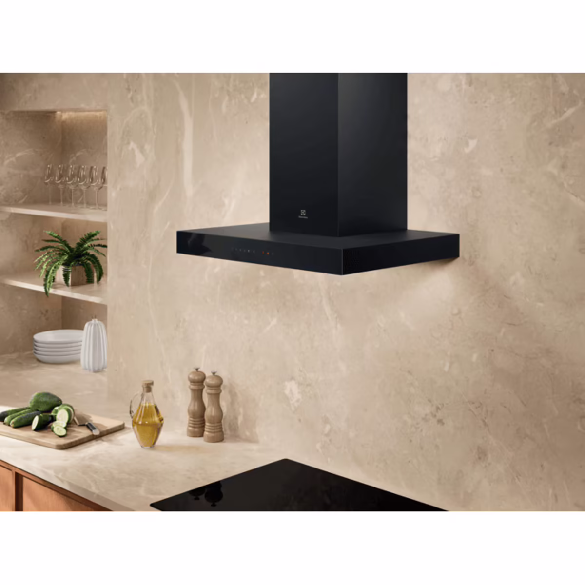 Electrolux LFT816K  730 m³/h 60 cm Duvar Tipi Mat Siyah T Tasarım Davlumbaz