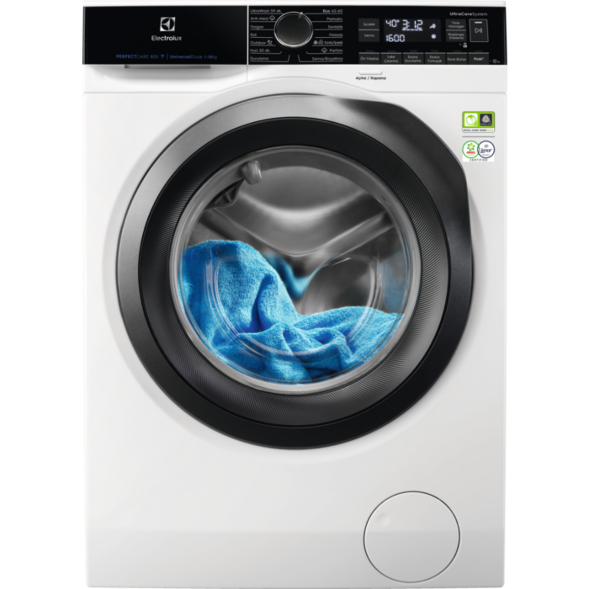 Electrolux EW8F161PSTC Çamaşır Makinesi 10Kg, 1600 Devir