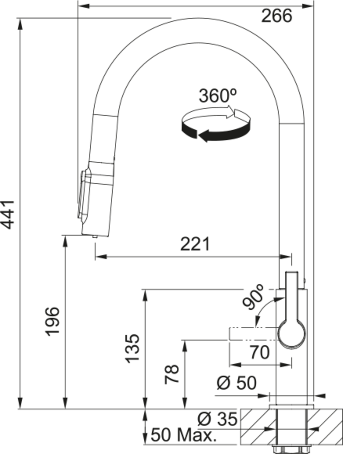 Franke Maris Slim Clear Water ANTRASİT Su Arıtma Sistemli Batarya