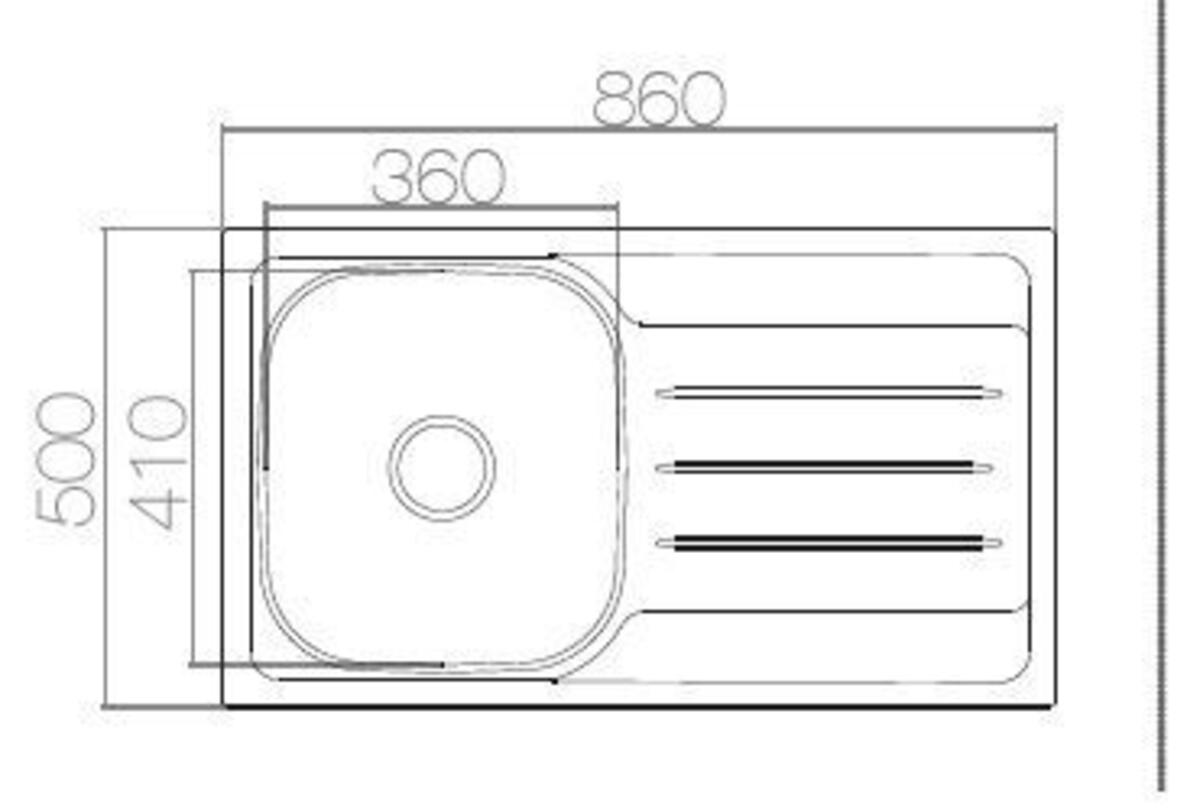 Vera V-89 Tezgaha Sıfır SAĞ Dekorlu Eviye (50-86)