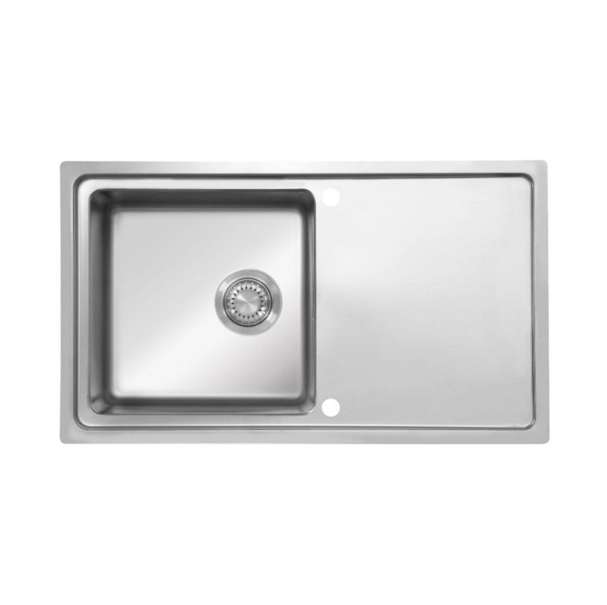 Ukinox MF 50 Tezgaha Sıfır Kumandalı Sifonlu 1mm Paslanmaz Çelik Eviye (500*860)