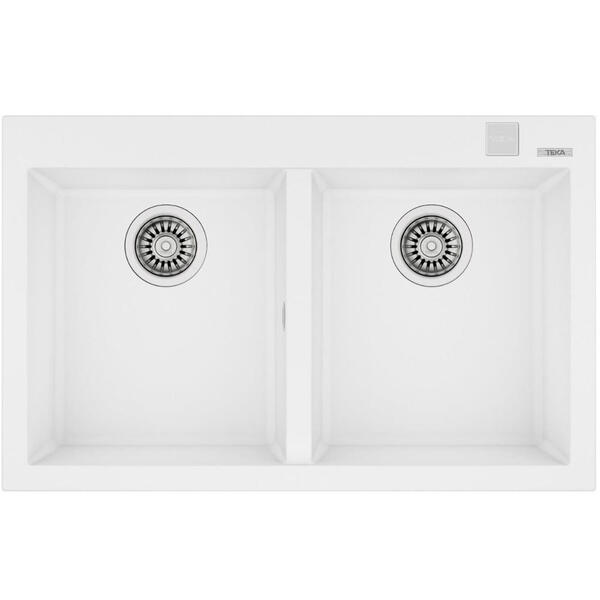 Teka FORSQUARE 2B 790 TG (Artic White) Beyaz Granit Evye