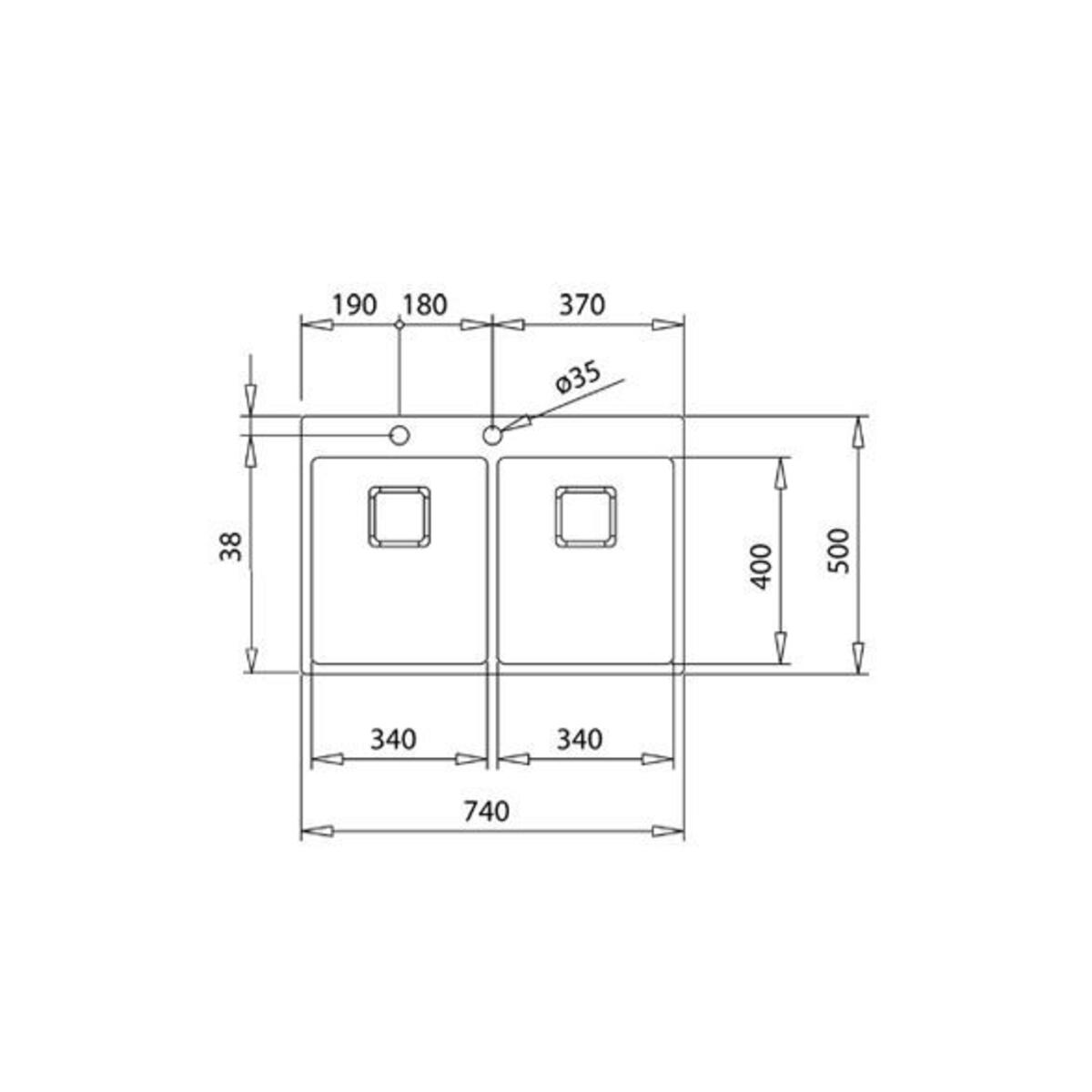 Teka FORLINEA RS15 2B 740 (AUTO) Paslanmaz Çelik Evye