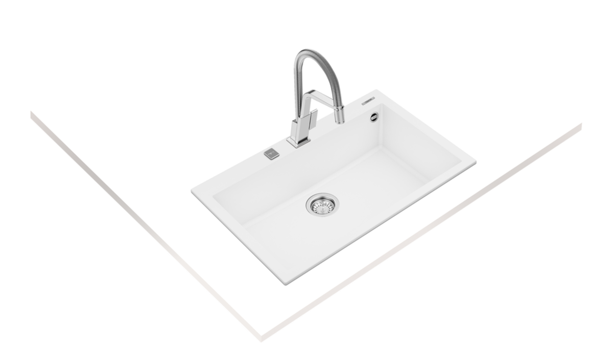 Teka FORSQUARE 72.40 TG (Artic White) Beyaz Granit Evye