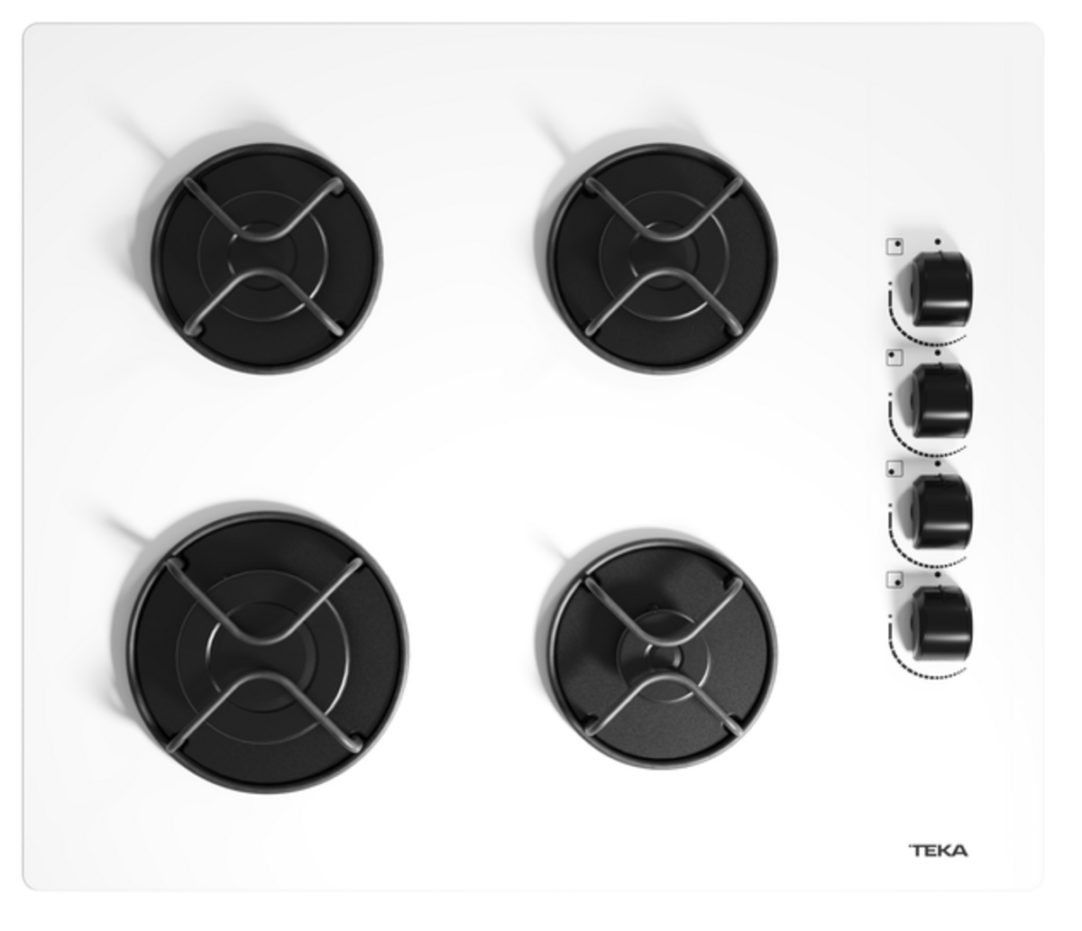 Teka GBE 64002 KBC WH (E4) Lama Izgaralı Beyaz Cam Ankastre Ocak