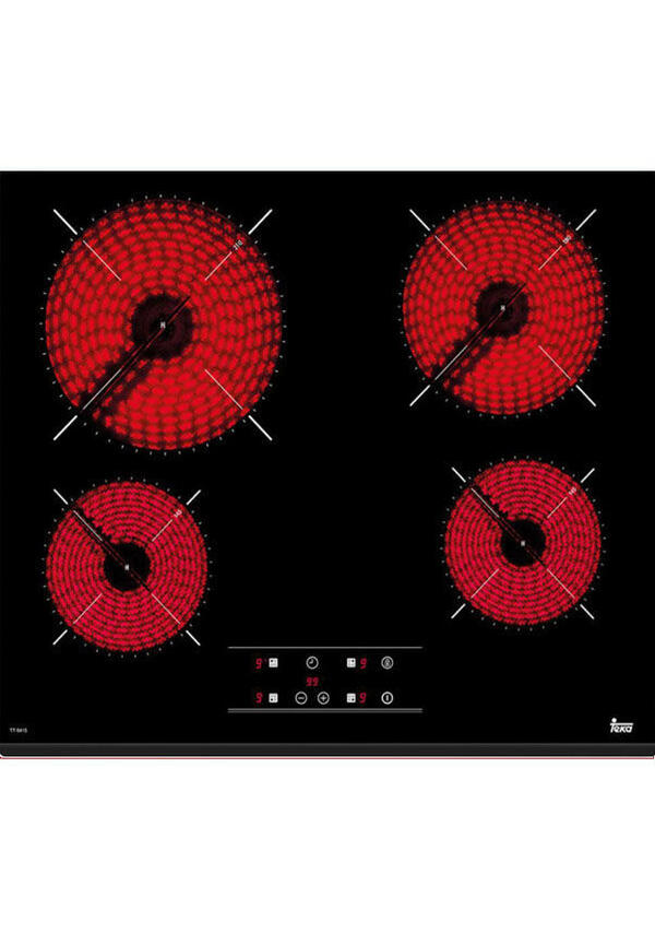 Teka TZ 6415 Siyah Cam Seramik Elektrikli Ankastre Ocak