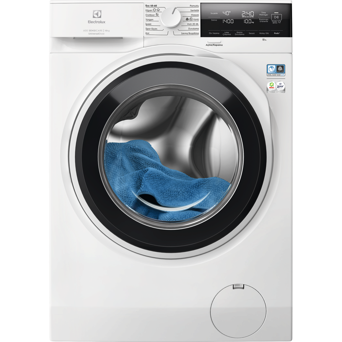 Electrolux EW6F3414UT 600 Serisi Sensicare 10 KG 1400 Devir Çamaşır Makinesi