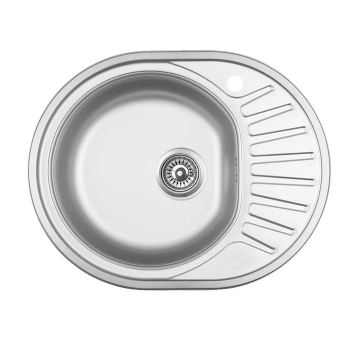 Vera V-60 SAĞ Tezgaha Sıfır Dekorlu Çelik Eviye (48*60)