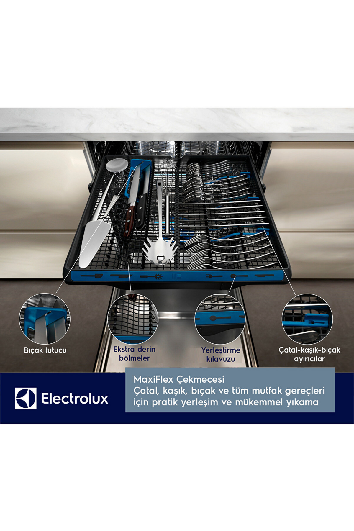 Electrolux ESM48310SX 8 programlı BULAŞIK MAKİNESİ