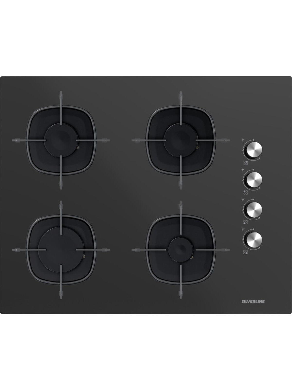 Silverline CS5700-E7B01  65cm SİYAH Cam Emaye Izg. Ankastre Ocak