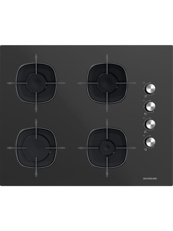 Silverline CS5700-E7B01  65cm SİYAH Cam Emaye Izg. Ankastre Ocak