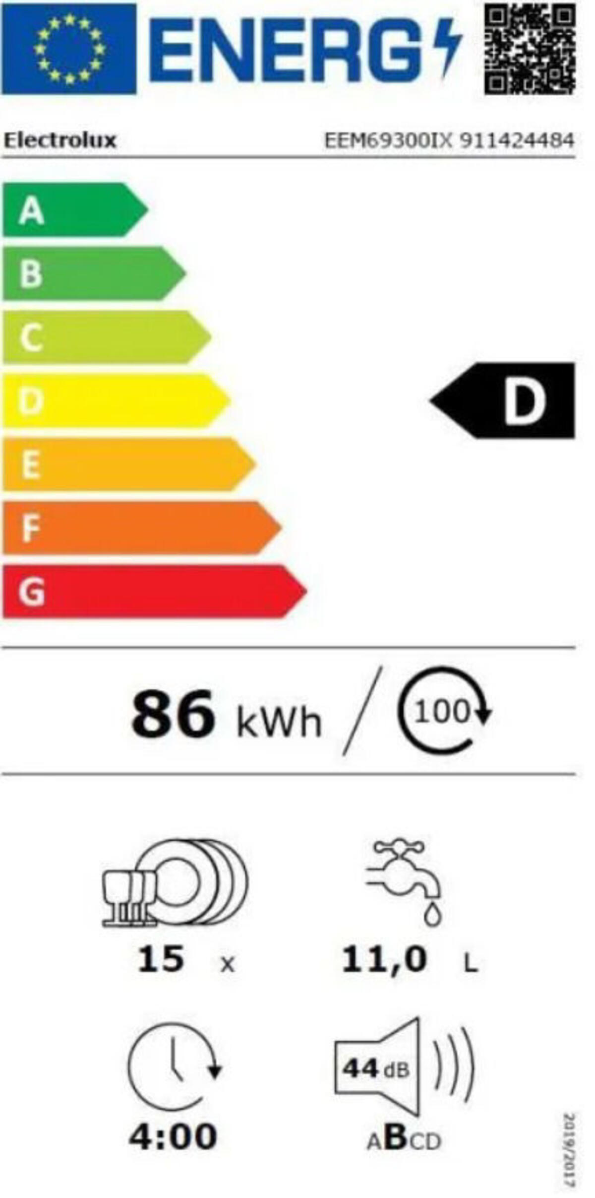 Electrolux EEM69300IX Yarı Ankastre Bulaşık Makinesi