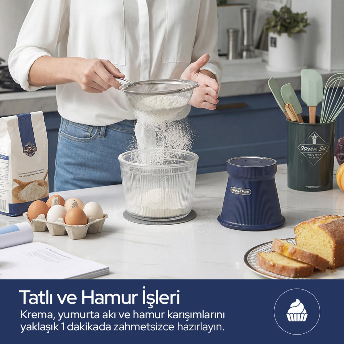 Morphy Richards Kablosuz Rondo & Doğrayıcı