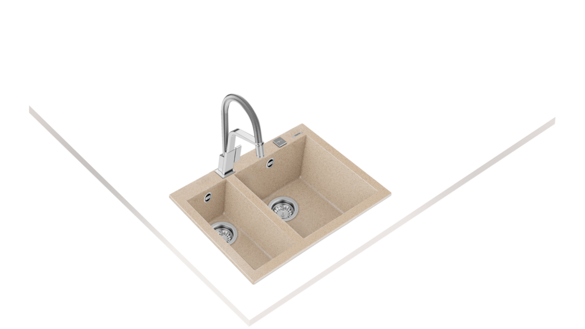 Teka FORSQUARE 2B 590 TG (Avena Beige) Bej Granit Evye