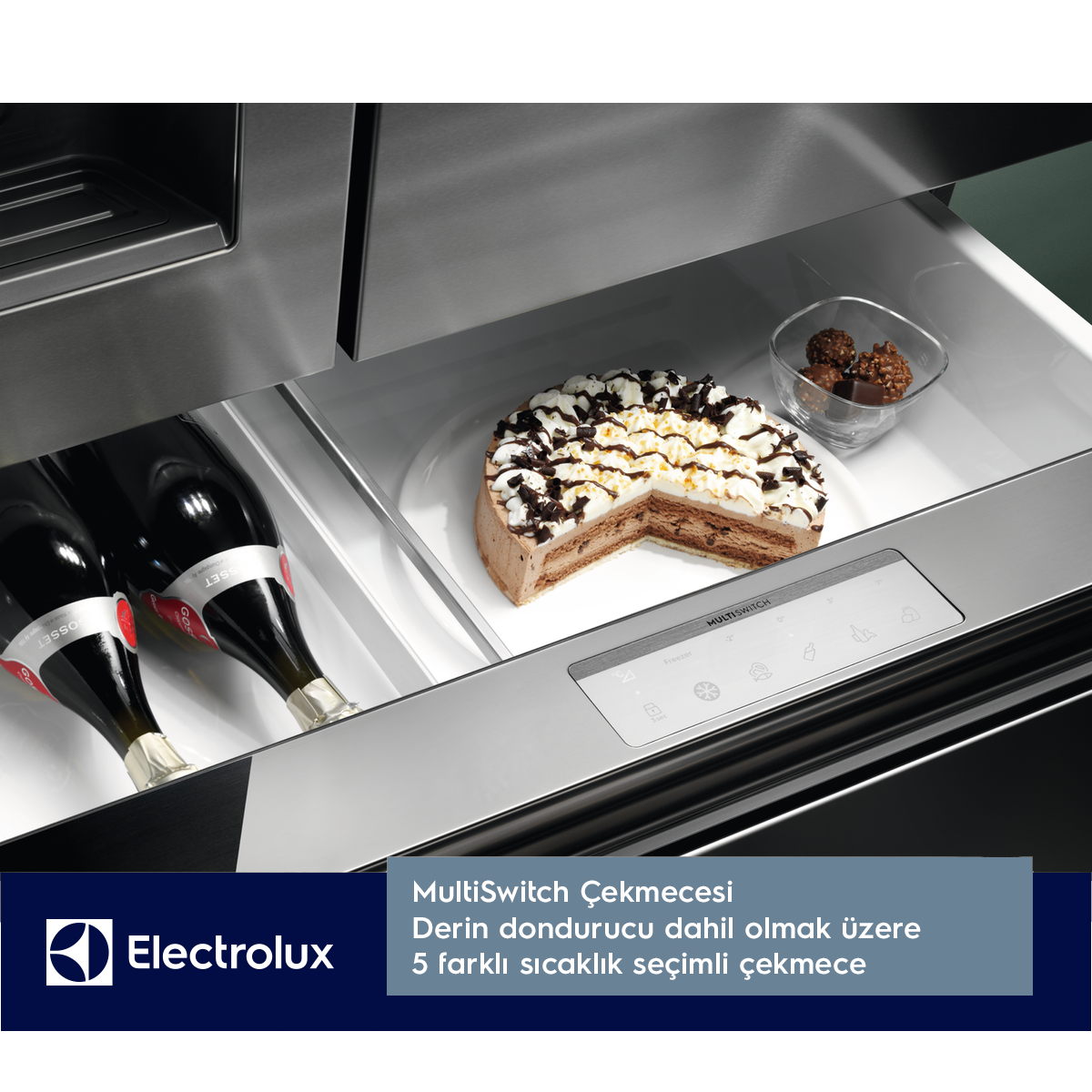 Electrolux LLI9VF54X0 Inox 4 Kapılı Gardrop NoFrost Buzdolabı