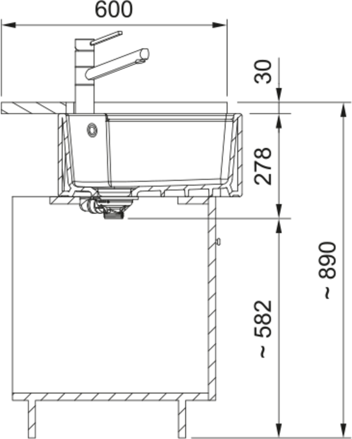 Franke BFK 72036-36 Parlak Beyaz Tezgah Altı, Tezgaha Sıfır yada Çıkıntılı Seramik Evye