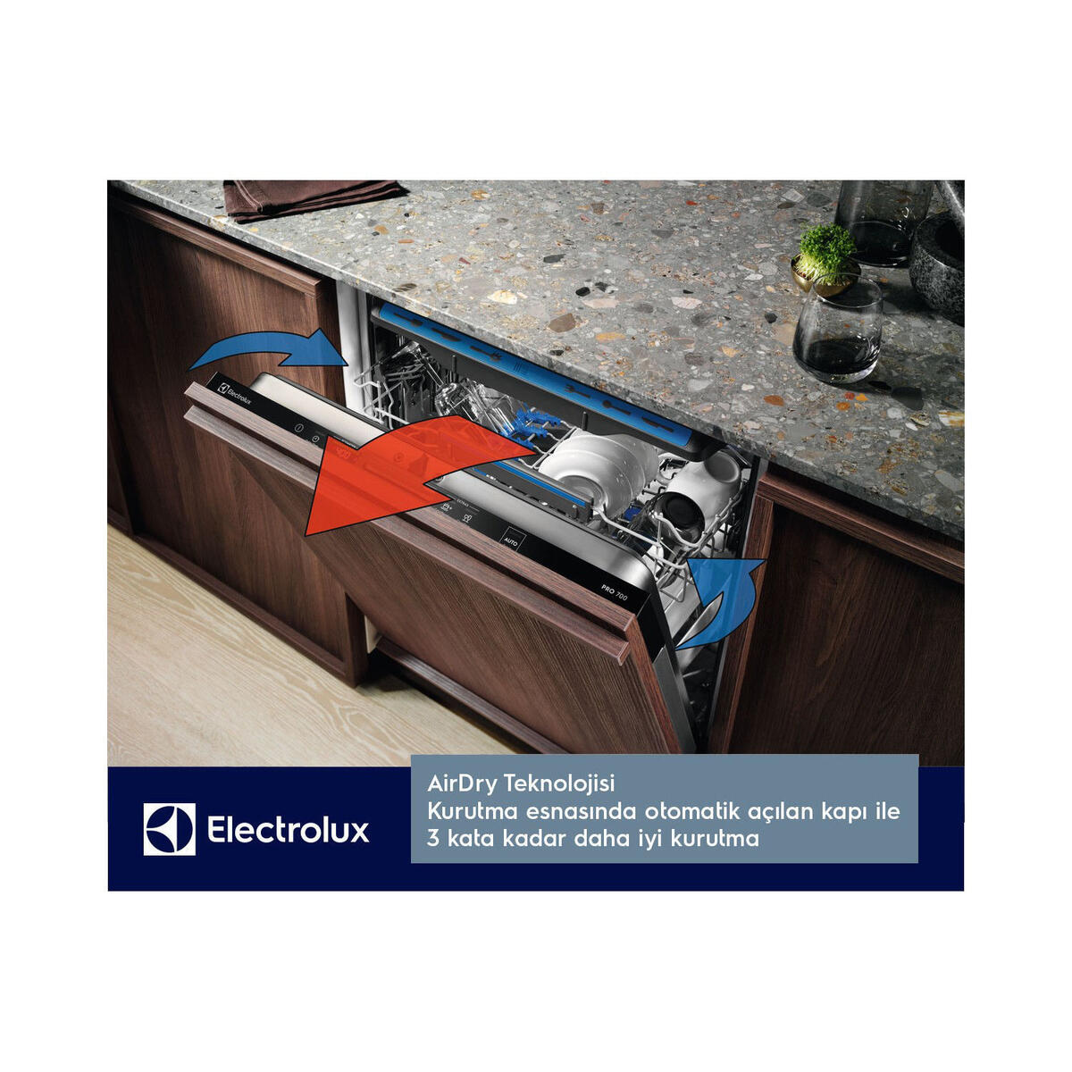 Electrolux EEA717110L Tam Ankastre Bulaşık Makinesi