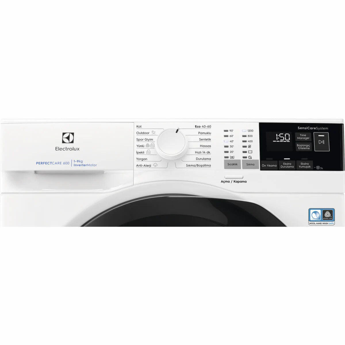 Electrolux EW6FN429BT Çamaşır Makinesi PerfectCare 600, 9kg, 1200 Dev.
