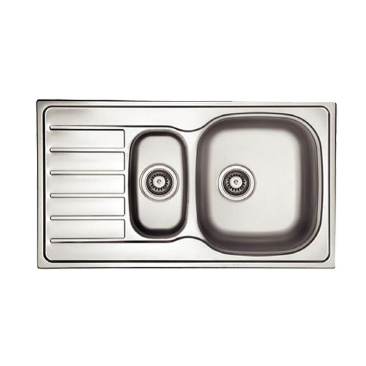 Ukinox H-80 Tezgaha Sıfır SOL Dekorlu Evye (50*86) 