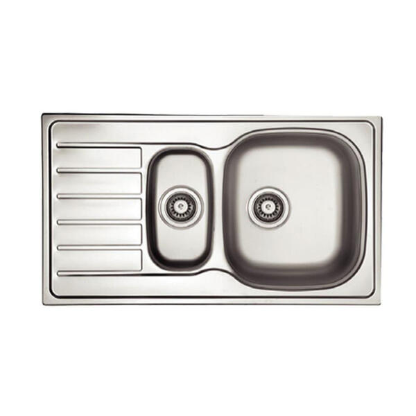 Ukinox H-80 Tezgaha Sıfır SOL Dekorlu Evye (50*86) 