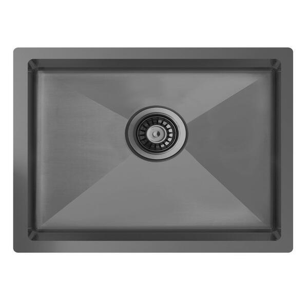 Ukinox COLOURX 550 TITANIUM Paslanmaz Çelik Eviye (550*400)