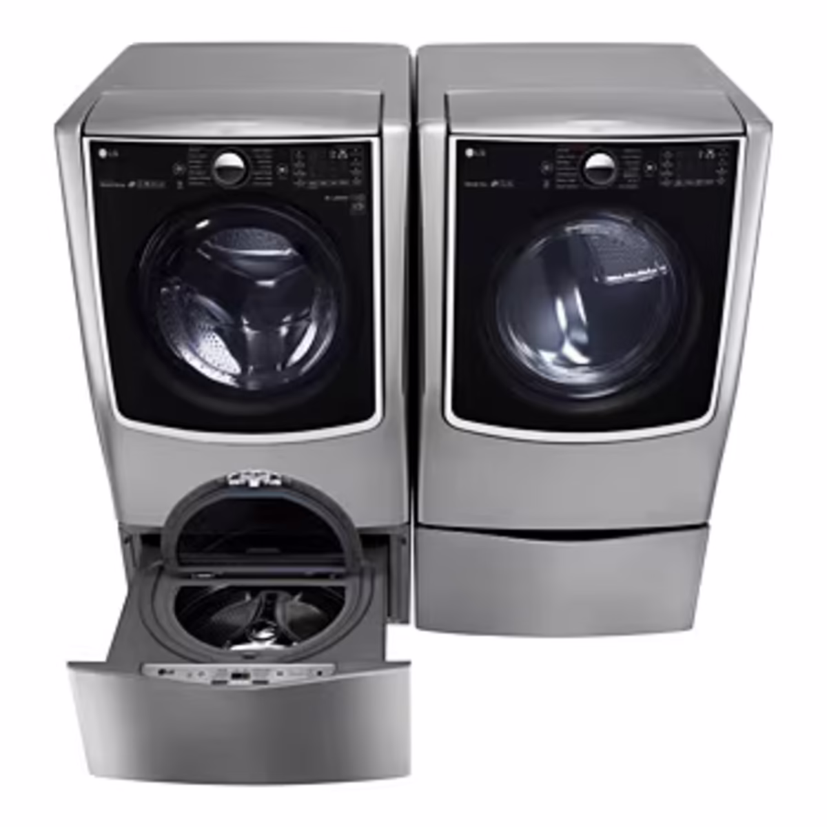 LG  W4W8BVKK2HM WashTower™ 12 Kg Yıkama 10 Kg Kurutma I Ortak Panelli Çamaşır ve Kurutma Makinesi I Bej-Yeşil