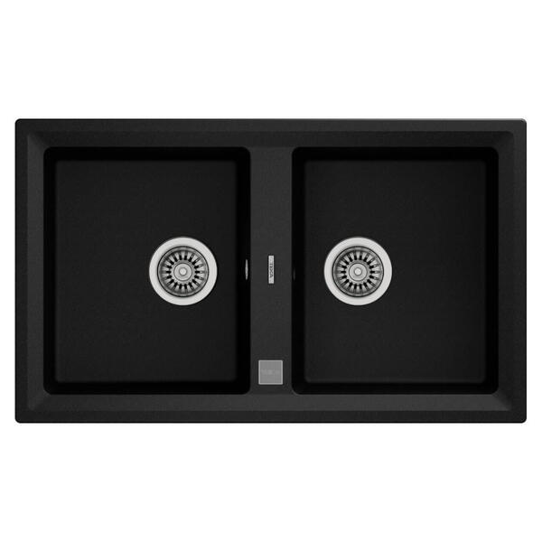 Teka STONE 90 B-TG (Metallic Black) Siyah Granit Evye