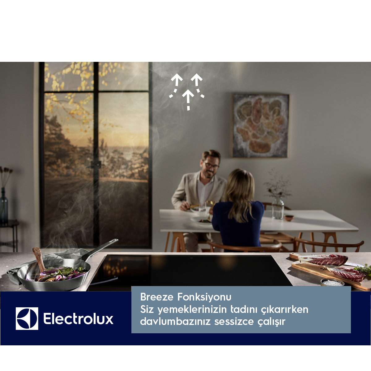 Electrolux LFV619K Siyah Cam Davlumbaz