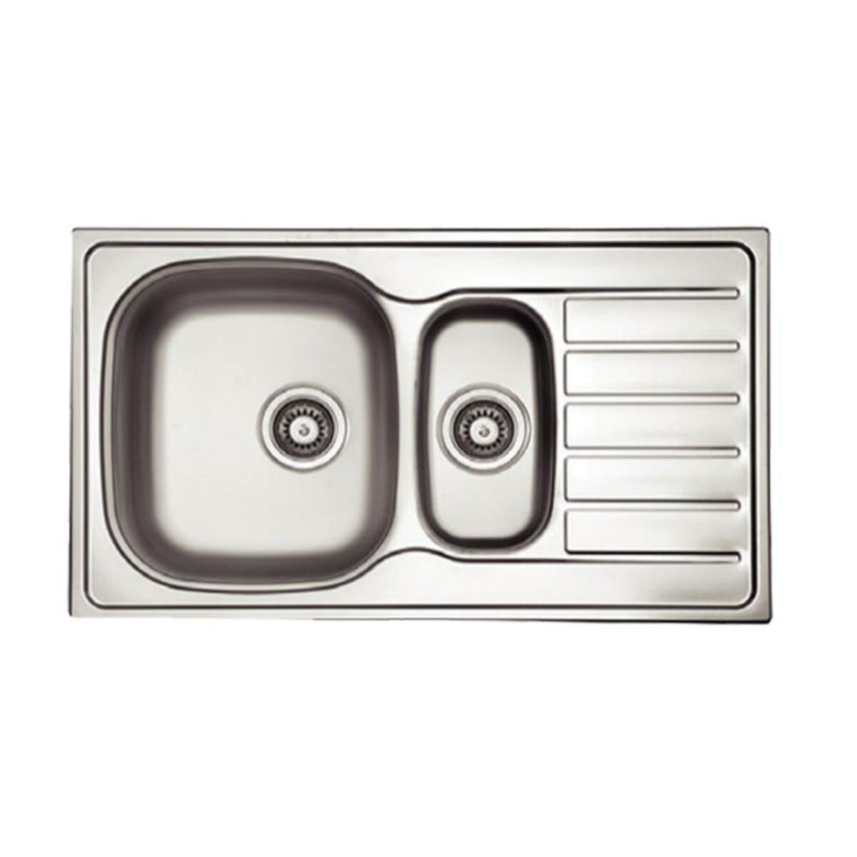 Ukinox H-80 Tezgaha Sıfır SAĞ Dekorlu Evye (50*86) 