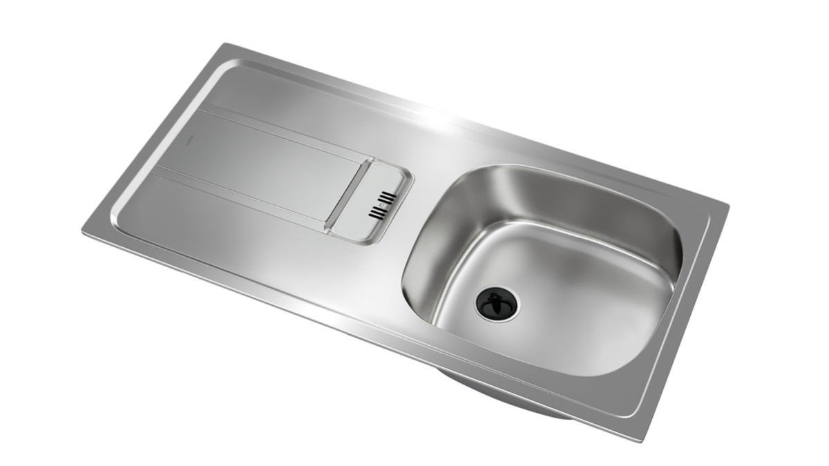 Teka GRAVITY 45 E-XN 1B 1D SOL  P.Çelik Evye