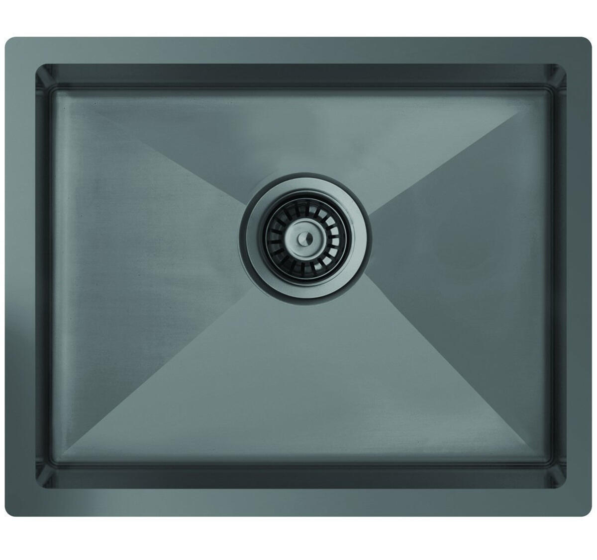 Ukinox COLOURX 500 TITANIUM Paslanmaz Çelik Eviye (500*400)