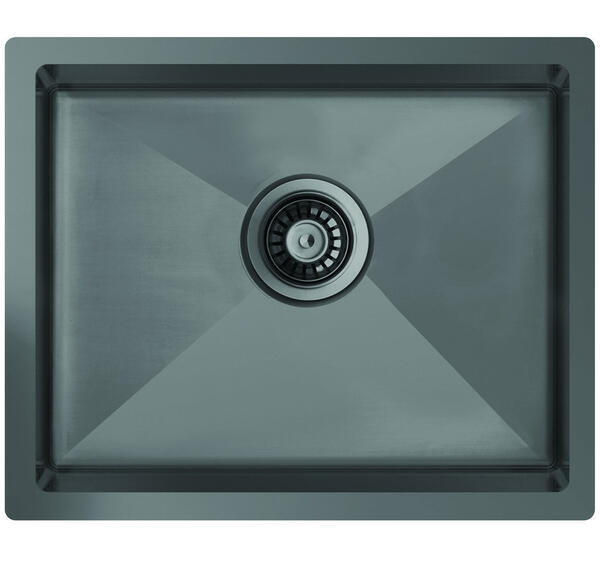 Ukinox COLOURX 500 TITANIUM Paslanmaz Çelik Eviye (500*400)