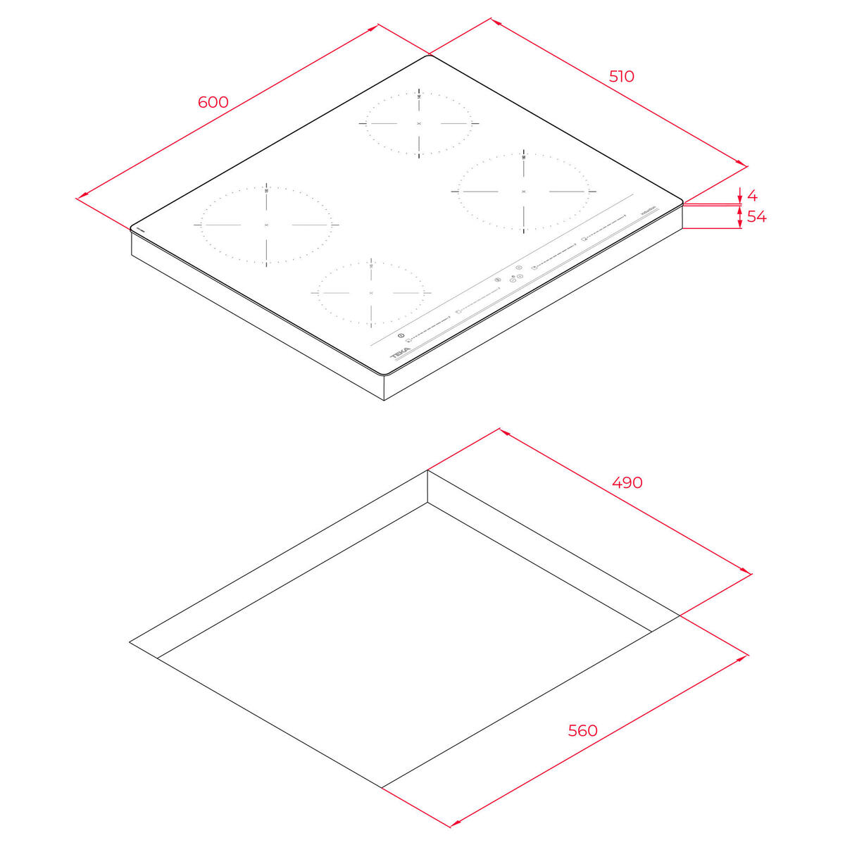 Teka IZC 64010 BK MSS İndüksiyonlu Ankastre Ocak