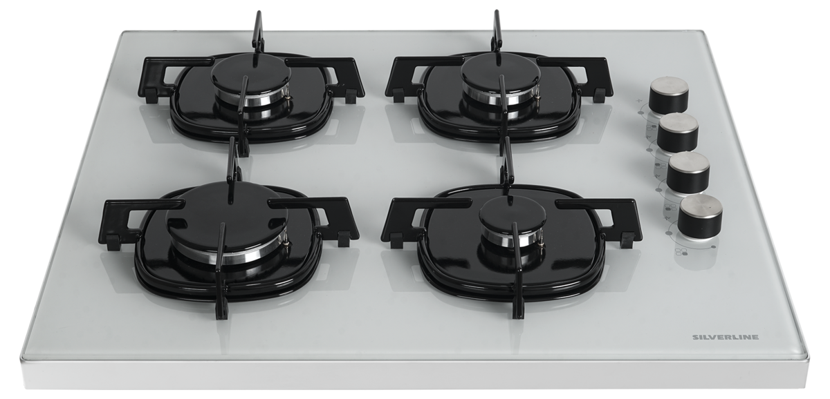 Silverline FS5730E6W01 Beyaz Cam Setüstü Ocak