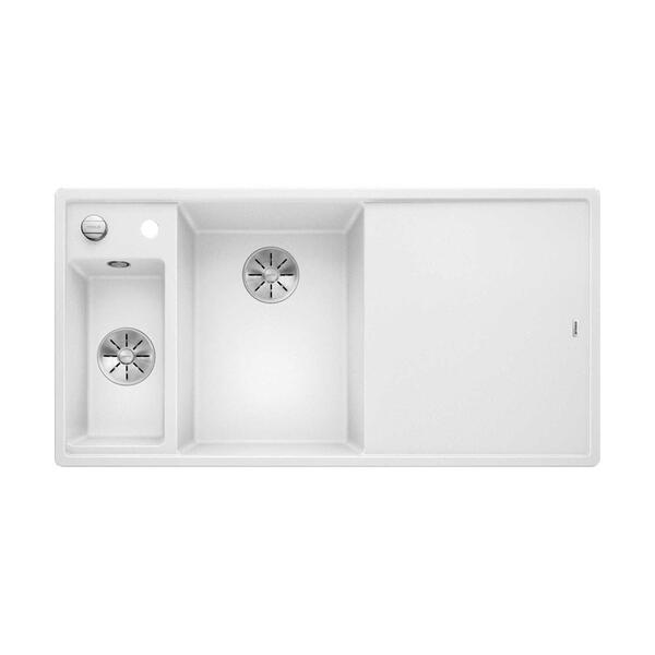 Blanco AXIA III 6 S SAĞ Beyaz Granit Eviye Cam Kesme Tahtalı Infino 