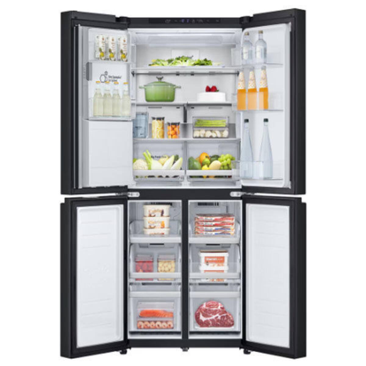 LG GC-L22FFQUJ Gardırop Tipi NoFrost Buzdolabı Yapay Zeka Dest., 705 Lt, Mat Siyah (835x1787x730)