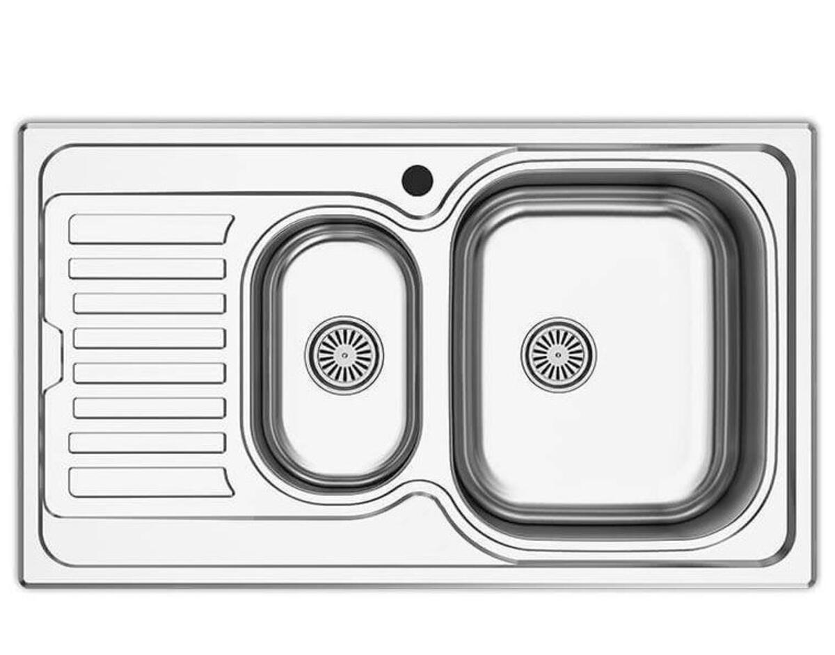 Vera V-191 Tezgaha Sıfır 1,5Göz SOL Dekorlu Eviye (50-86)