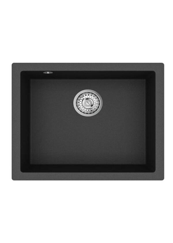 Teka CAVE 49.50 B-TQ Tezgahaltı Siyah Granit Eviye