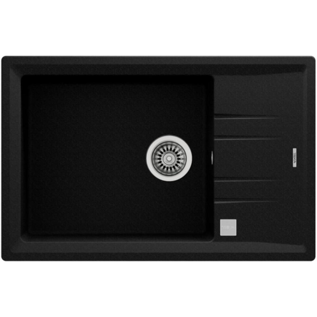 Teka STONE 60 S-TG (Metallic Black) Siyah Granit Evye