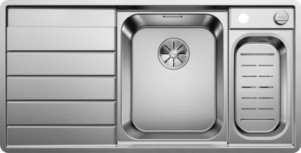 Blanco AXIS III 6 S -IF SOL DAMLALIK CAM KESME TAHTALI INFINO Paslanmaz Çelik