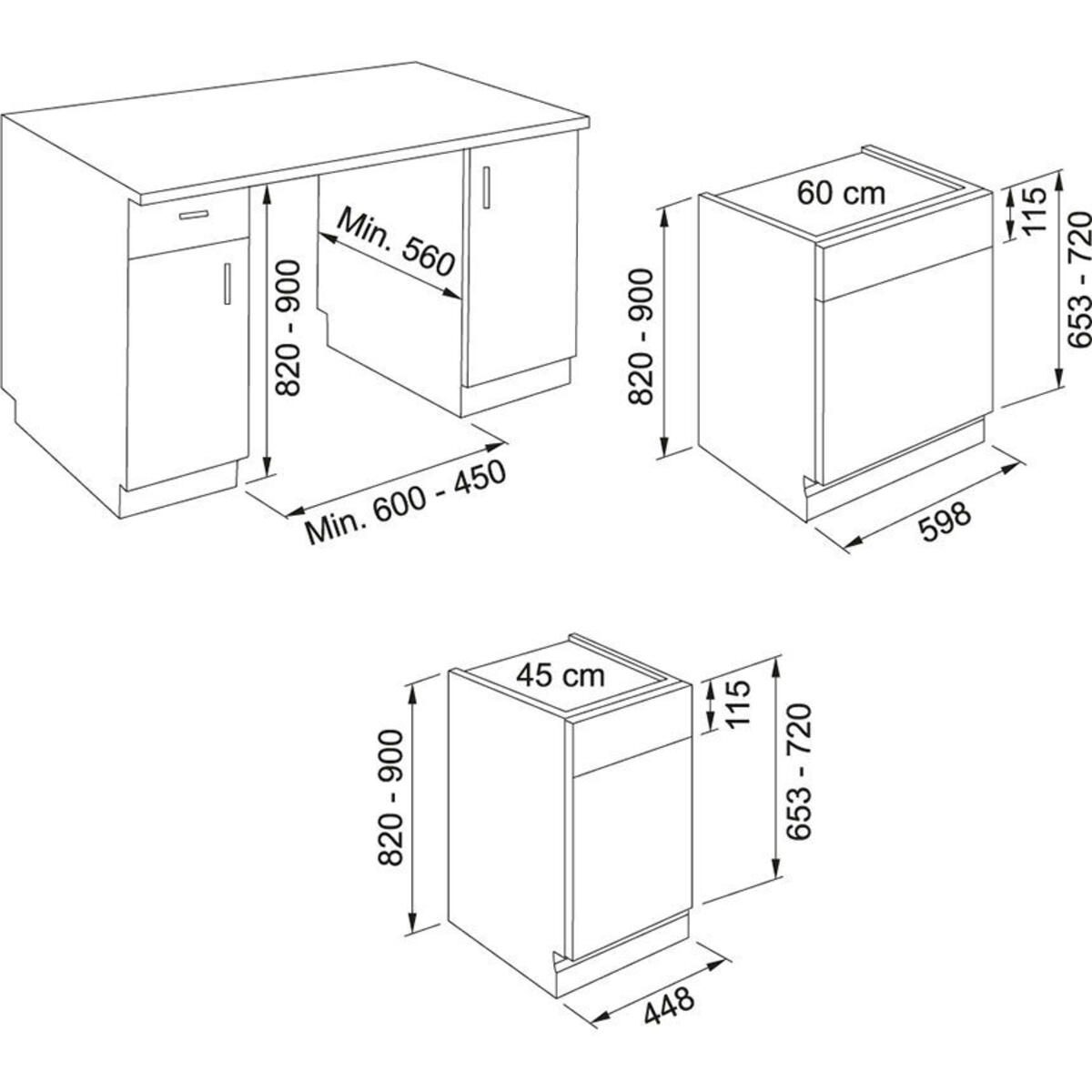 Franke FDWS 614 D8P DOS E Yarı Ankastre Bulaşık Makinesi