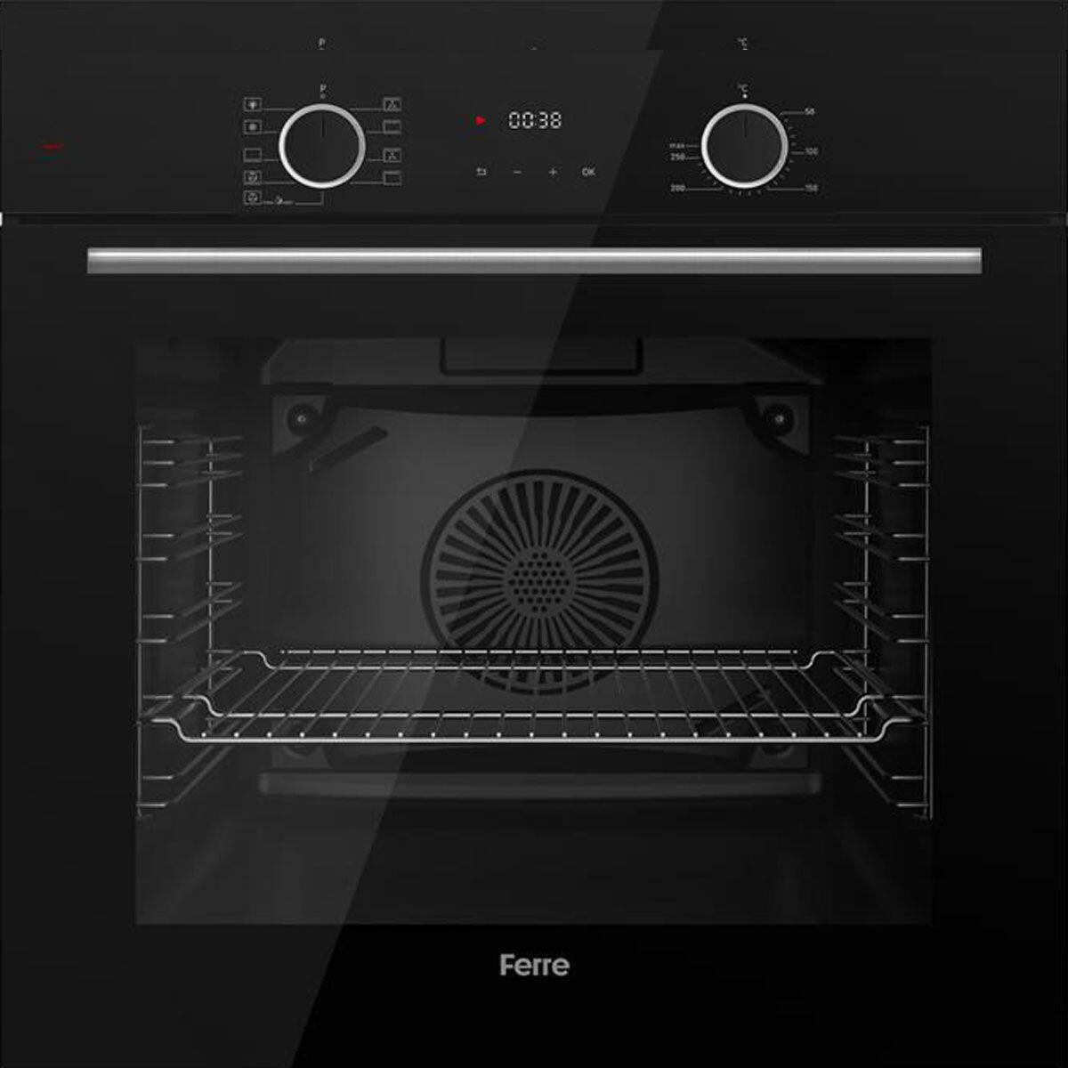 Ferre XE63CS FRYART Siyah Ankastre Fırın