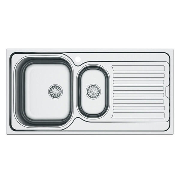 Vera V-148 Tezgaha Sıfır SAĞ 1,5 Göz Dam. Dekorlu Eviye (50*100)