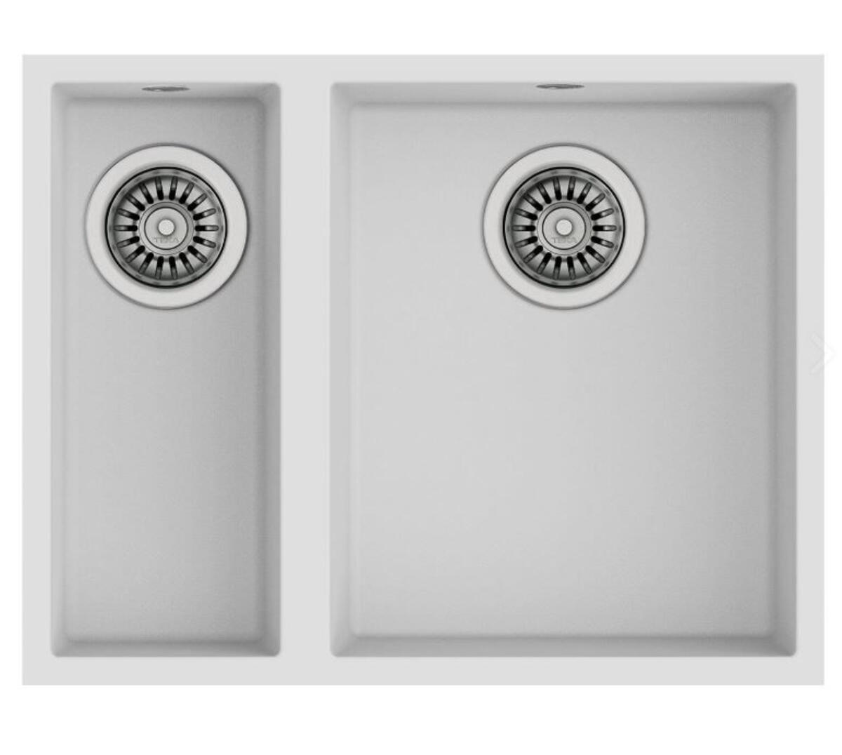 Teka SQUARE 2B 560 TG (Artic White) Beyaz Granit Evye